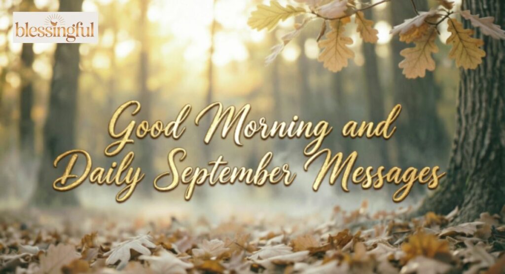 Good Morning and Daily September Messages