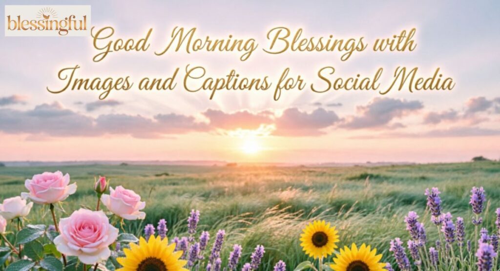 Good Morning Blessings with Images and Captions for Social Media