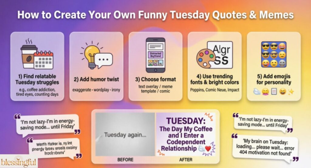 How to Create Your Own Funny Tuesday Quotes & Memes