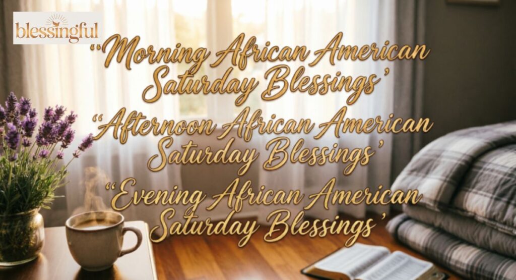 











Morning, Afternoon, and Evening African American Saturday Blessings
