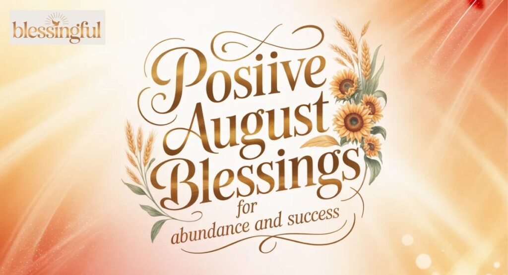 Positive August Blessings for Abundance and Success