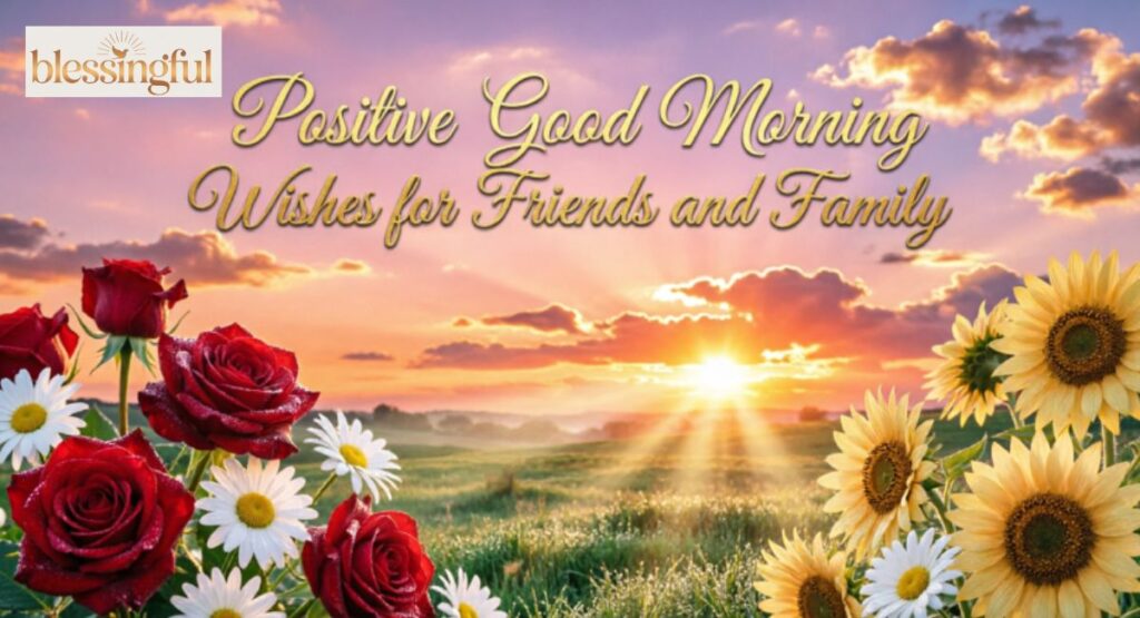 Positive Good Morning Wishes for Friends and Family