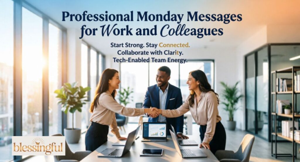 Professional Monday Messages for Work and Colleagues