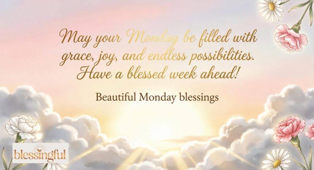 Short and Beautiful Monday Blessings Quotes