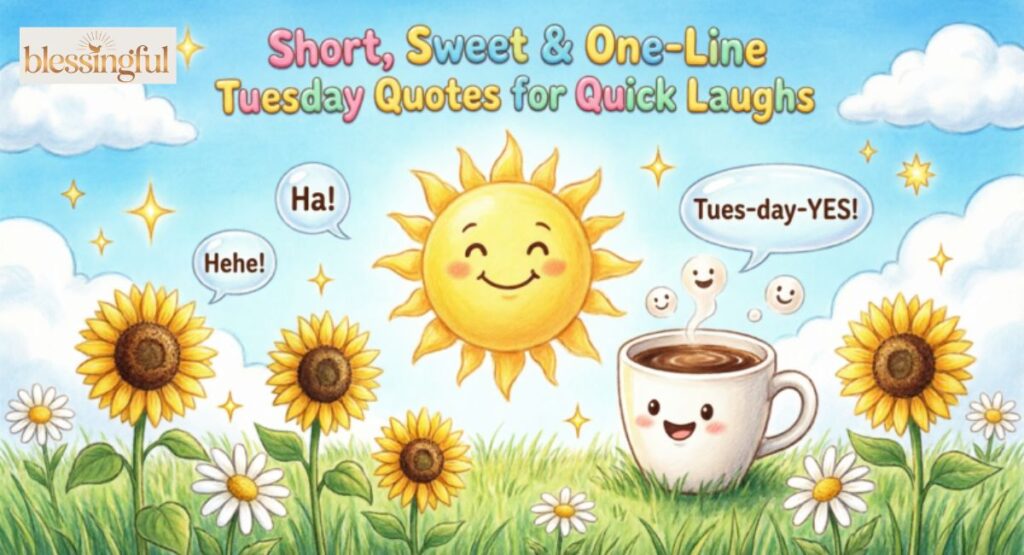 Short, Sweet & One-Line Tuesday Quotes for Quick Laughs