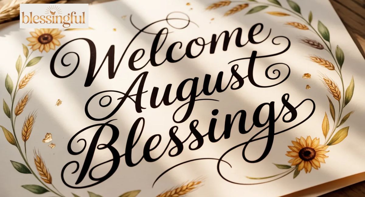 Welcome August Blessings:100+ Inspiring Quotes, Prayers, and Positive Messages for a Fresh Start